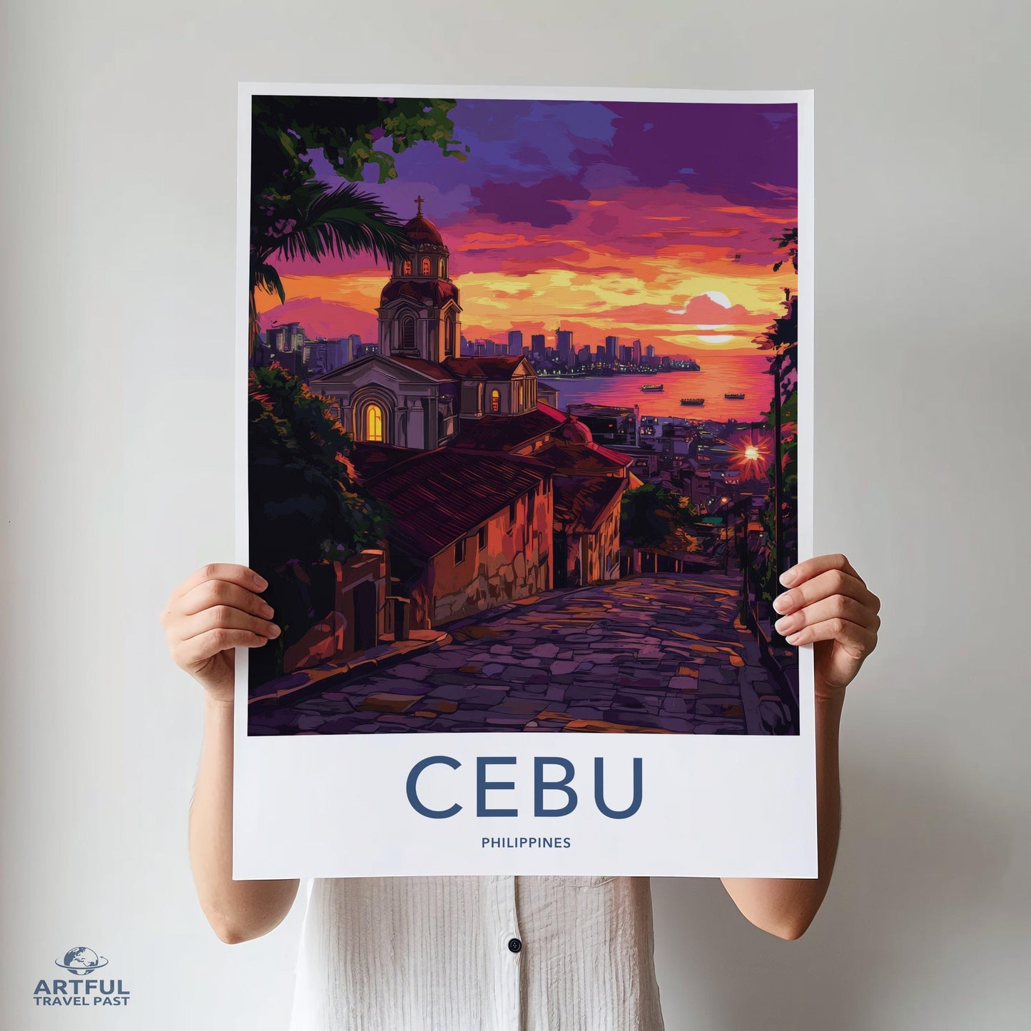 Cebu Poster | Philippines Wall Art | Asia Decor