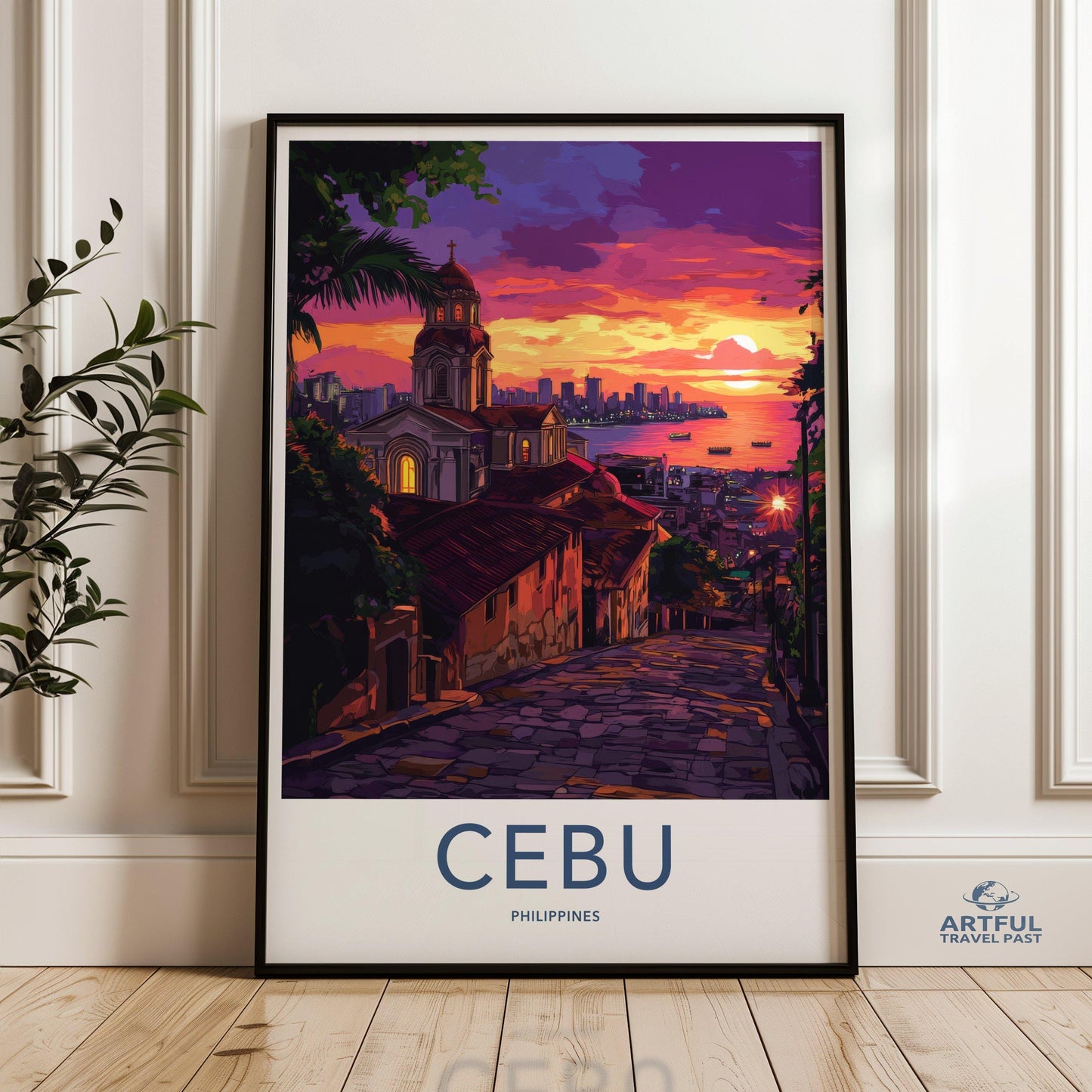 Cebu Poster | Philippines Wall Art | Asia Decor