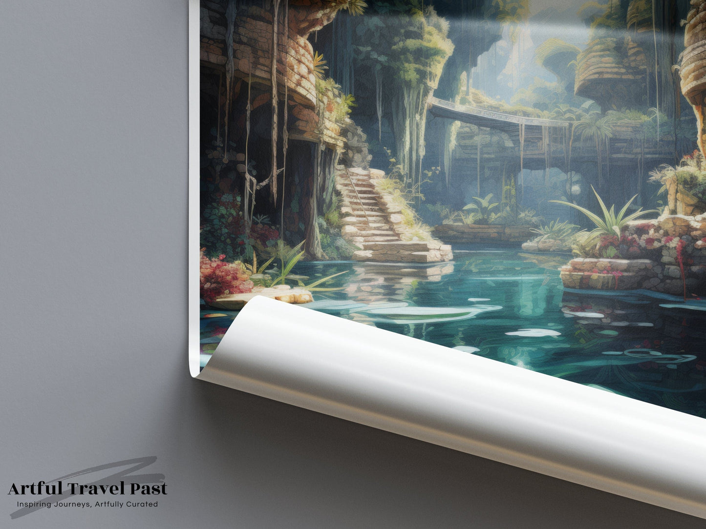 Cenote Dos Ojos Poster | Mexico Decor