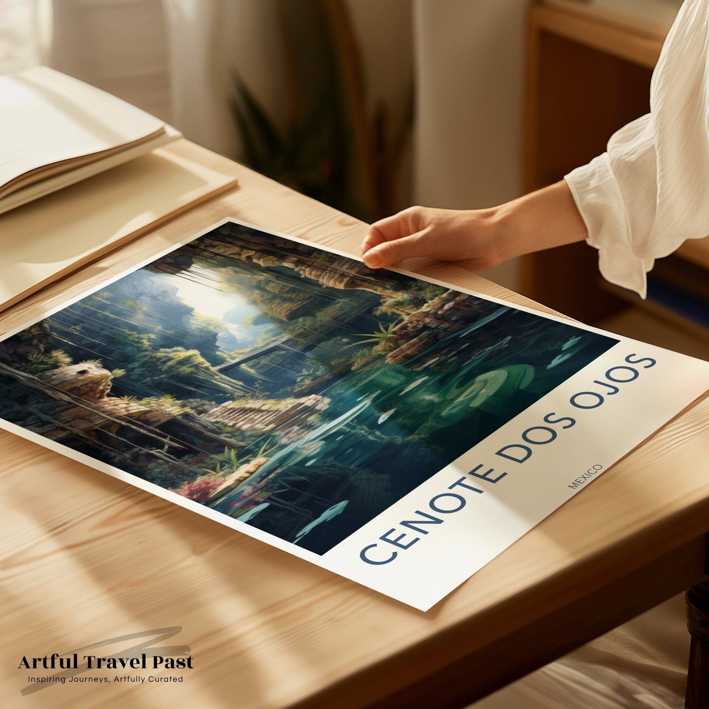 Cenote Dos Ojos Poster | Mexico Decor
