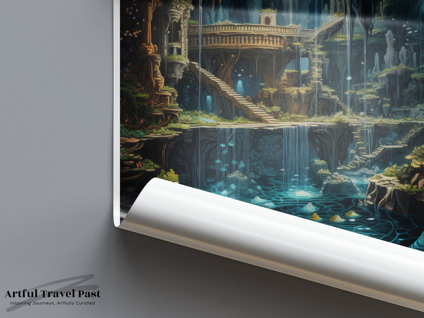 Cenote Dos Ojos Poster - Mexico Wall Art
