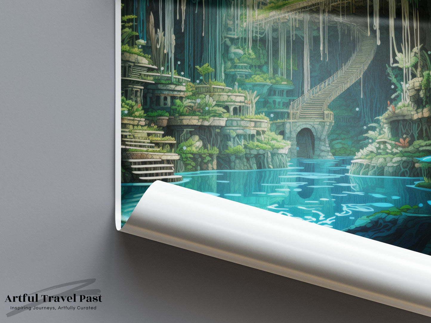 Cenote Dos Ojos Poster | Quintana Roo Wall Art |