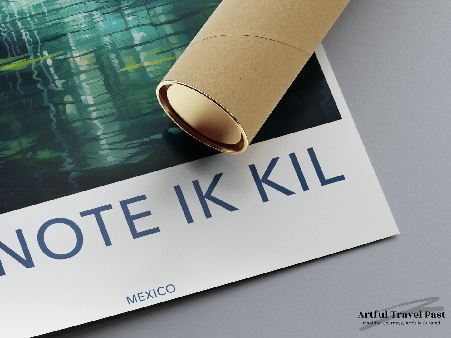 Cenote Ik Kil Poster | Blue Lagoon | Mexico Decor