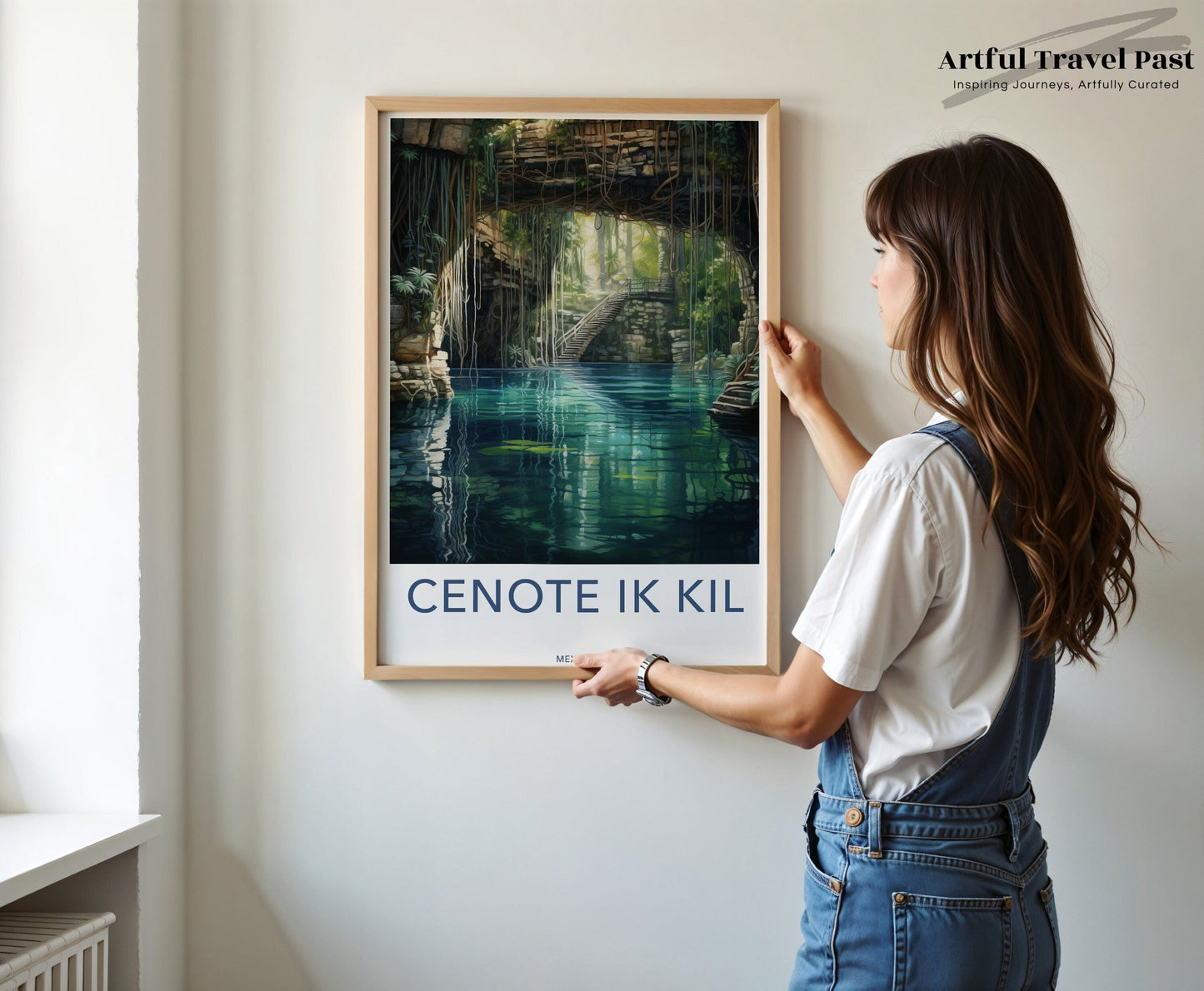 Cenote Ik Kil Poster | Blue Lagoon | Mexico Decor