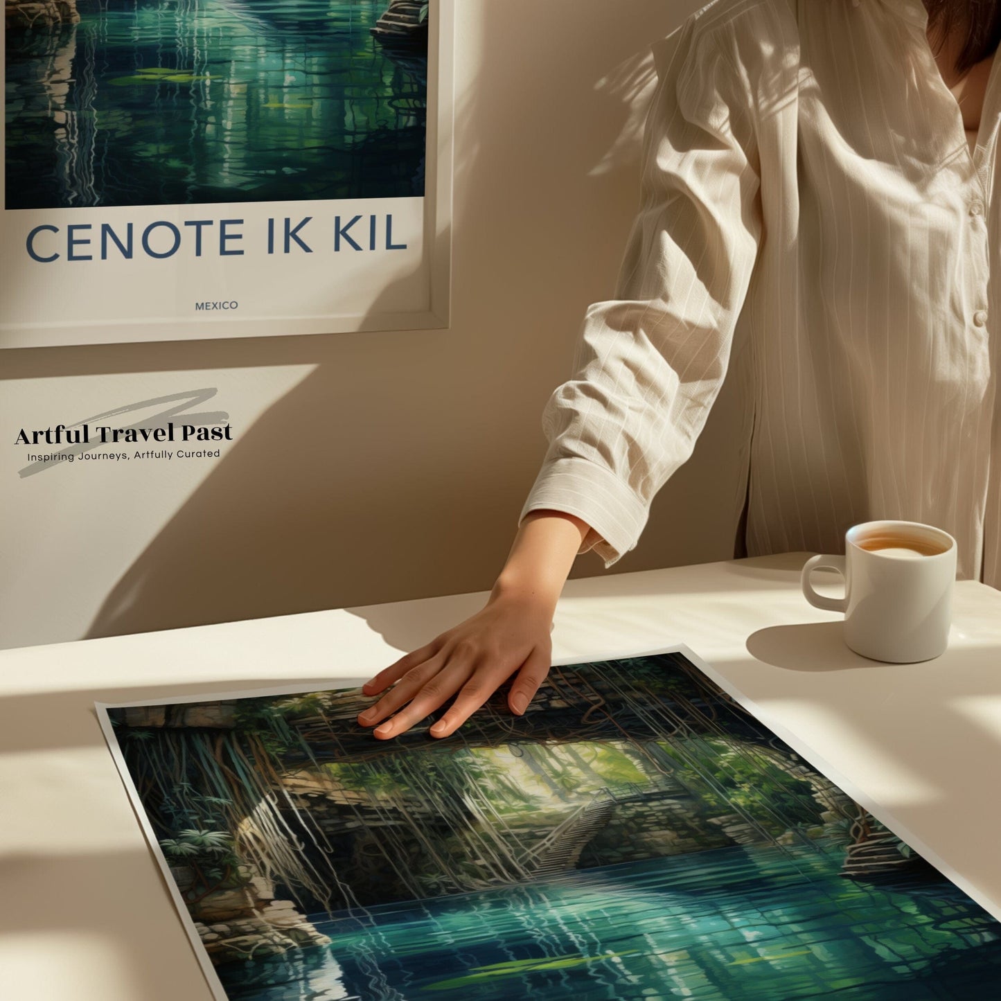 Cenote Ik Kil Poster | Blue Lagoon | Mexico Decor