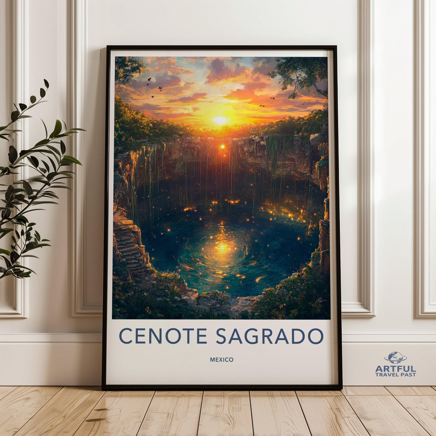 Cenote Sagrado Poster - Mexico Wall Art