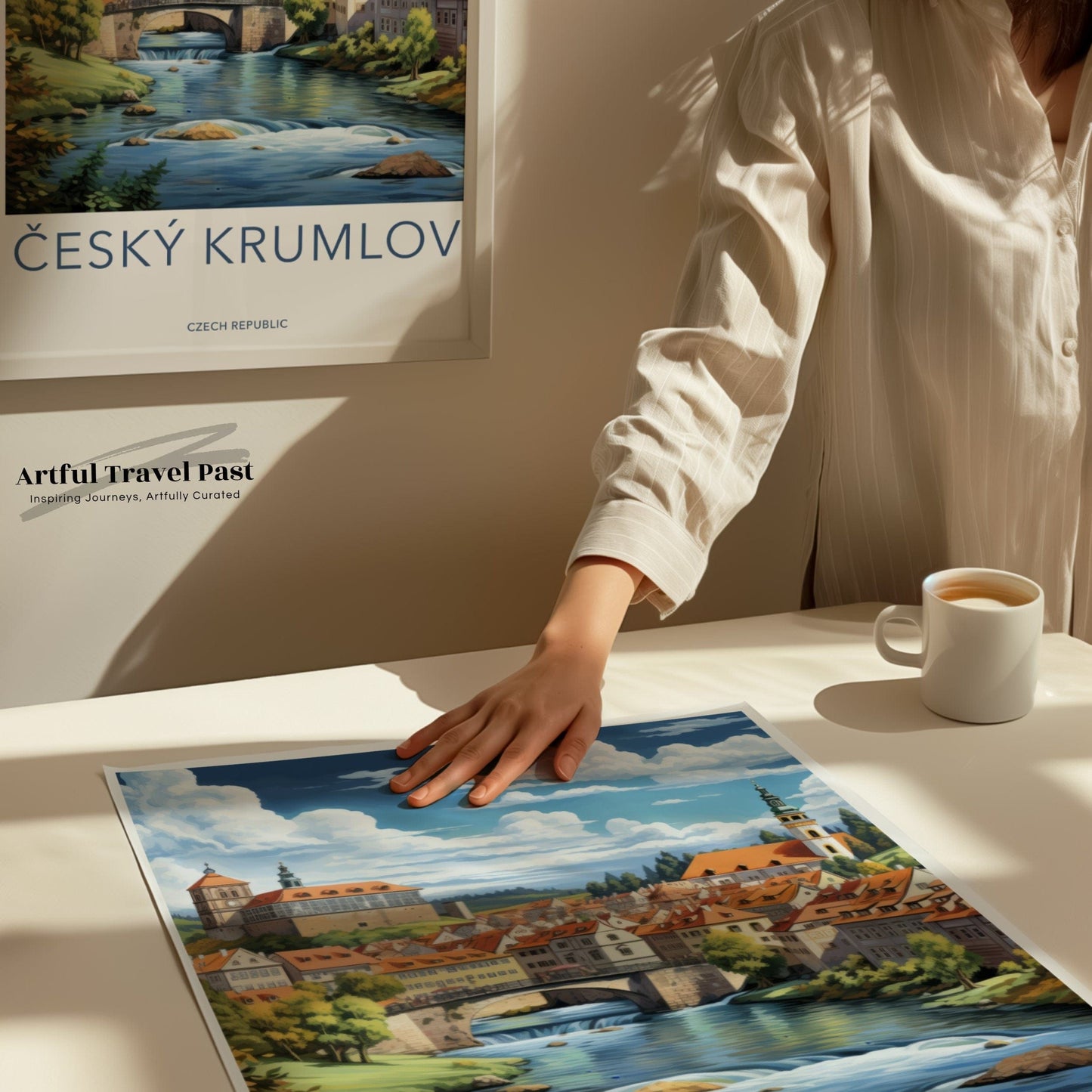 Český Krumlov Poster | Czech Republic Wall Art | Europe Decor