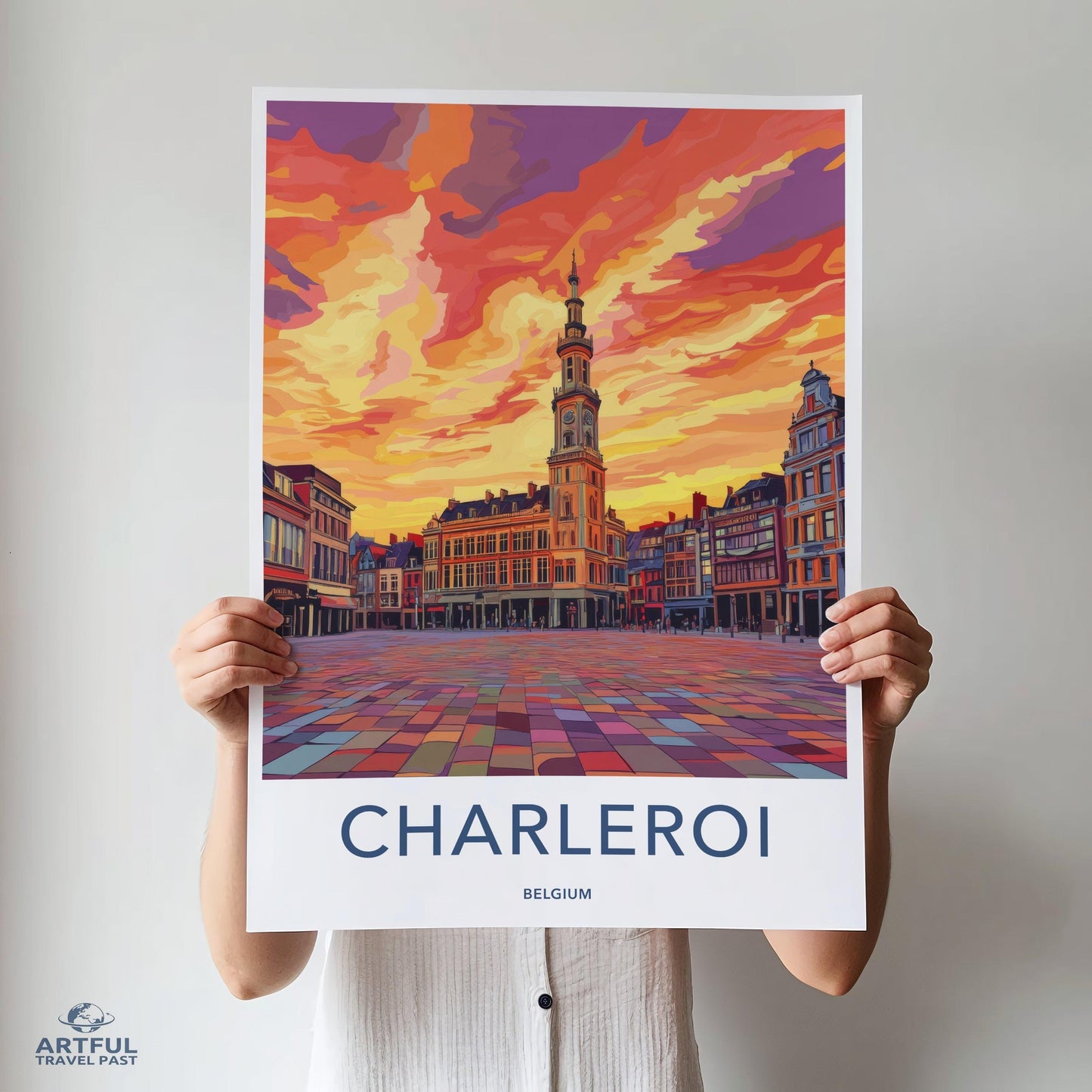 Charleroi Poster - Belgium Wall Art