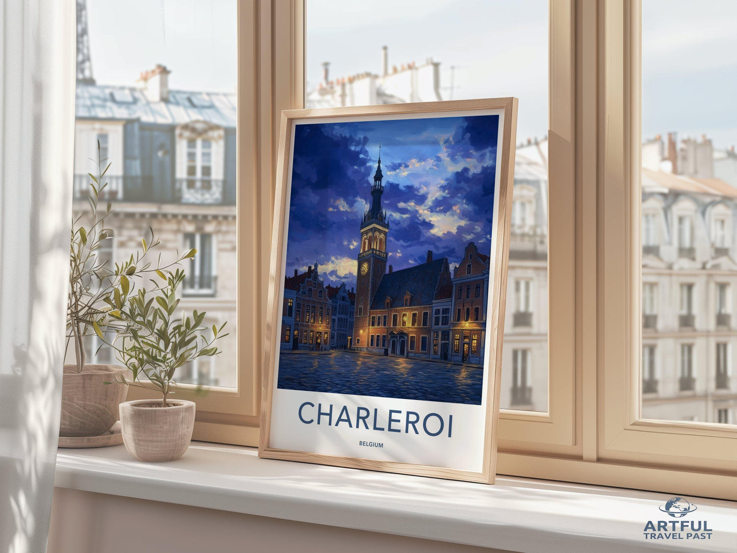 Charleroi Poster | Belgium Wall Art | Europe Decor