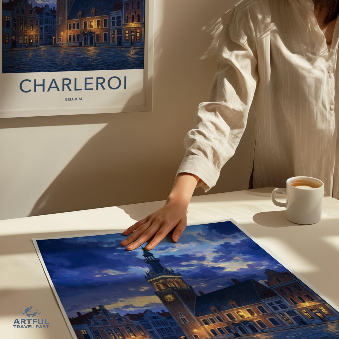Charleroi Poster | Belgium Wall Art | Europe Decor