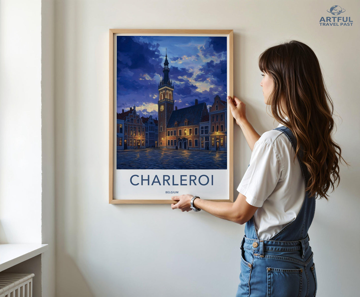 Charleroi Poster | Belgium Wall Art | Europe Decor
