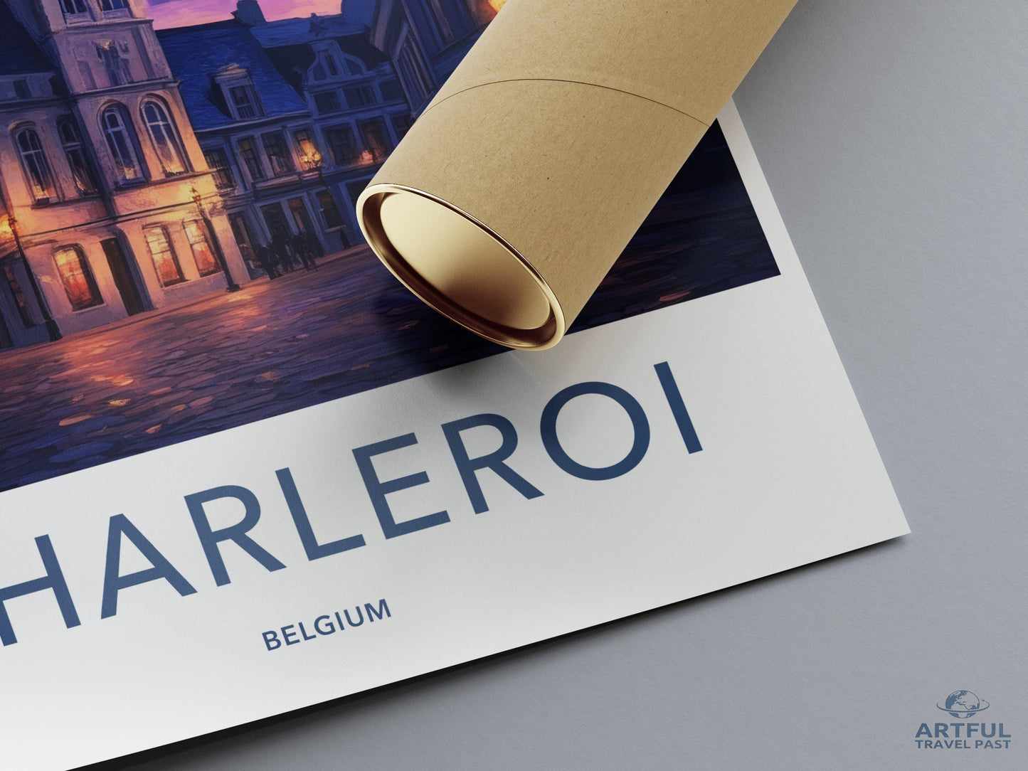 Charleroi Poster | Belgium Wall Art | Europe Decor