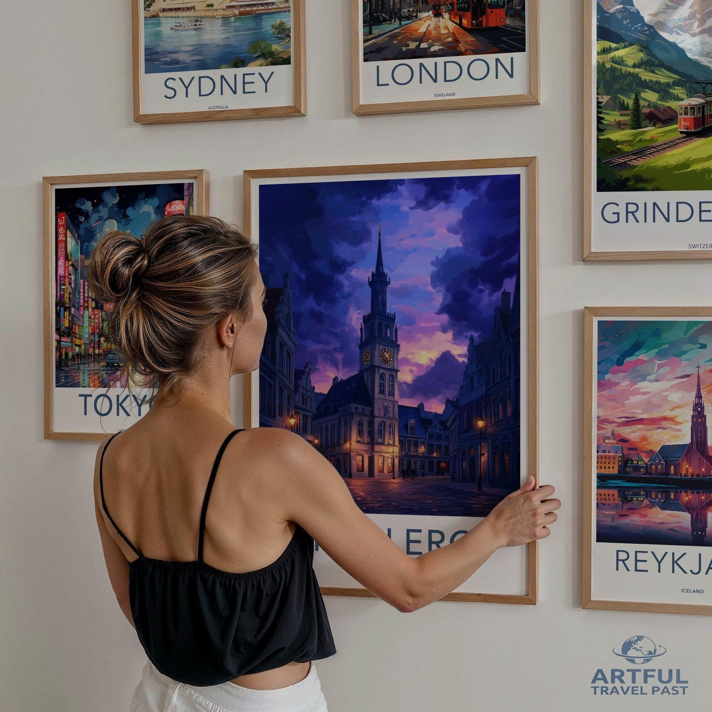 Charleroi Poster | Belgium Wall Art | Europe Decor