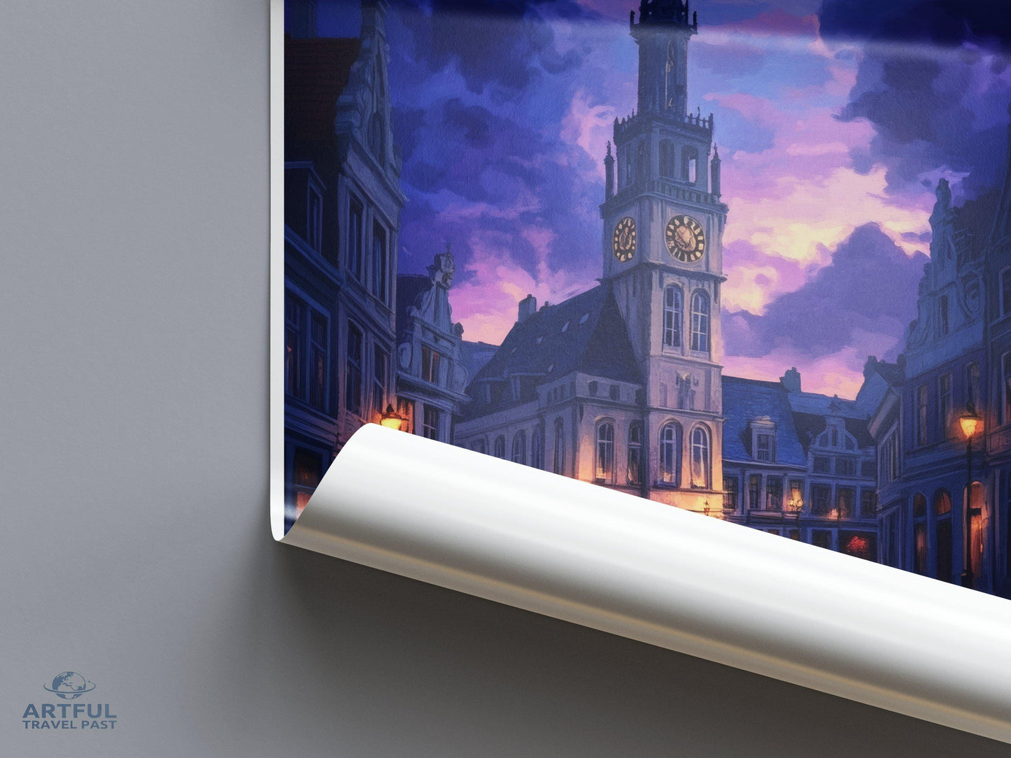 Charleroi Poster | Belgium Wall Art | Europe Decor