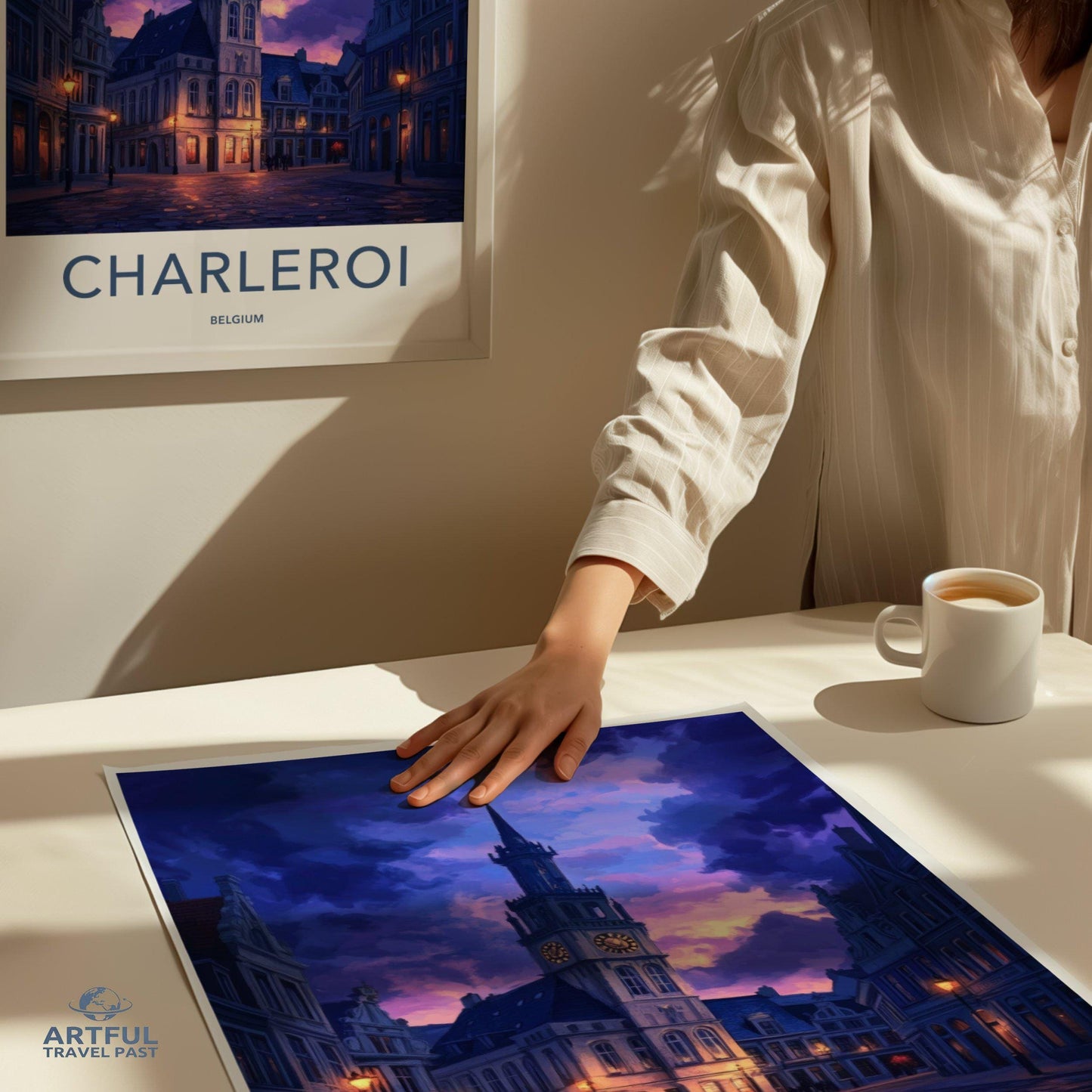 Charleroi Poster | Belgium Wall Art | Europe Decor