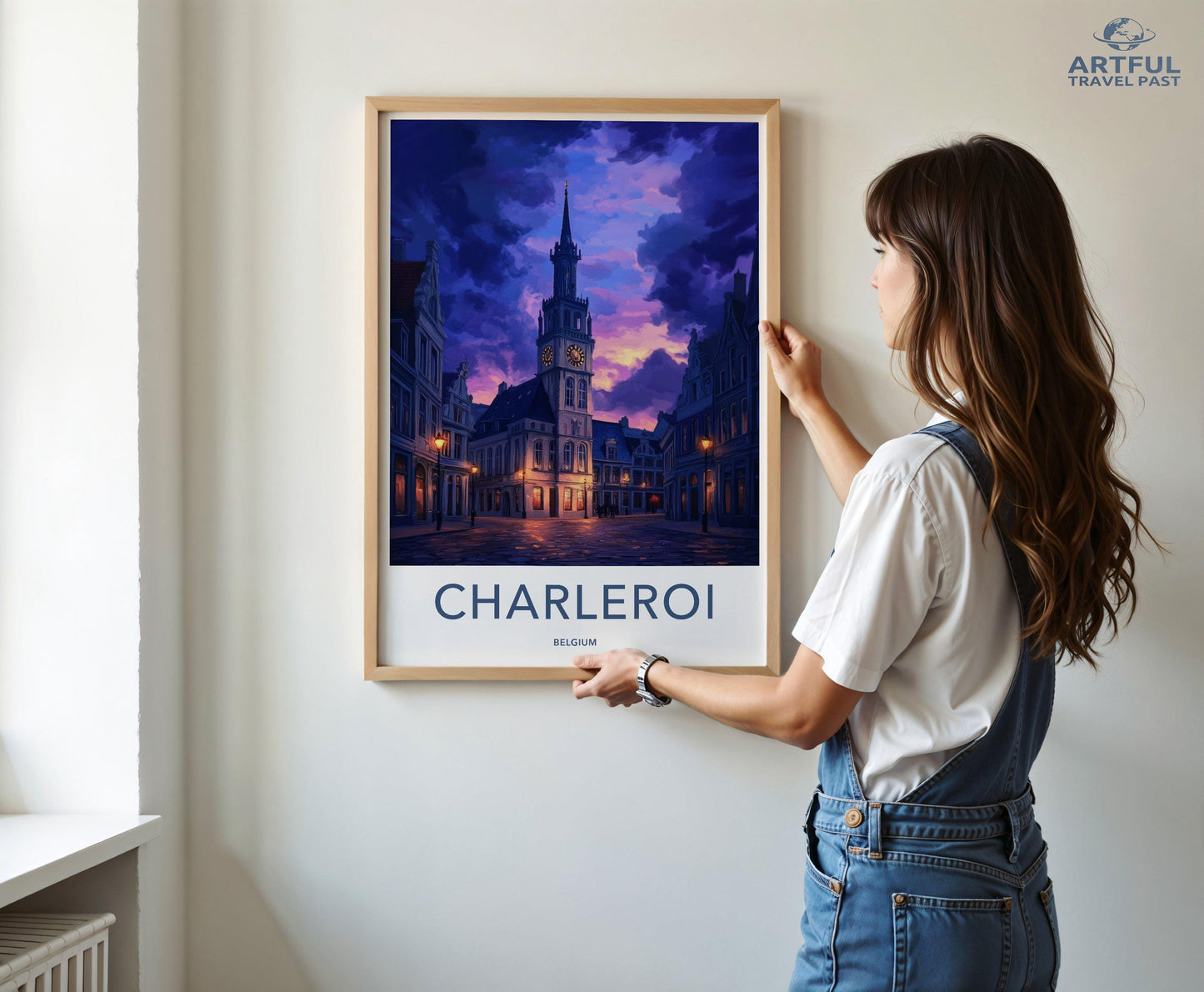 Charleroi Poster | Belgium Wall Art | Europe Decor