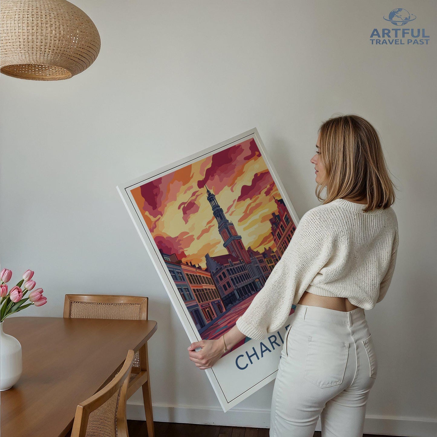 Charleroi Poster | Belgium Wall Art | Europe Decor