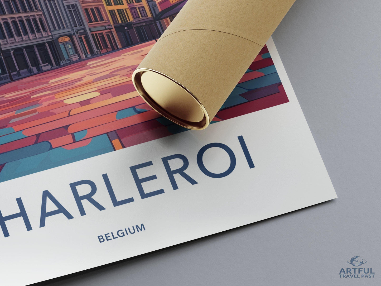 Charleroi Poster | Belgium Wall Art | Europe Decor