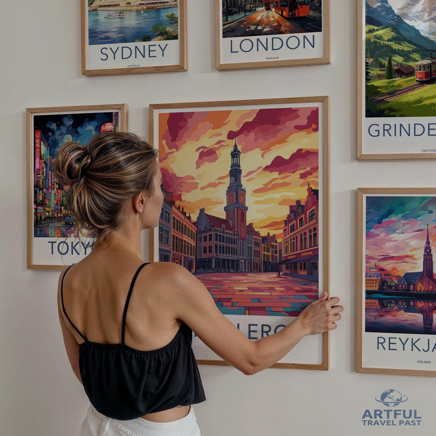 Charleroi Poster | Belgium Wall Art | Europe Decor