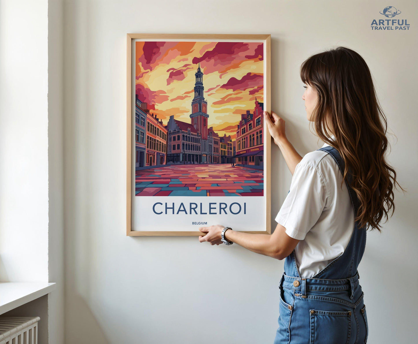 Charleroi Poster | Belgium Wall Art | Europe Decor