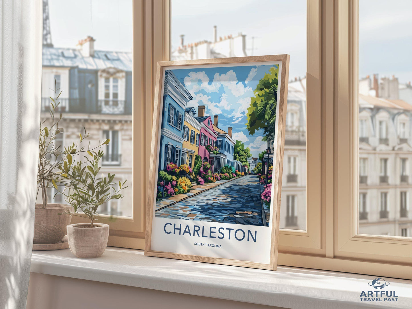 Charleston Poster | South Carolina Wall Art | America Decor