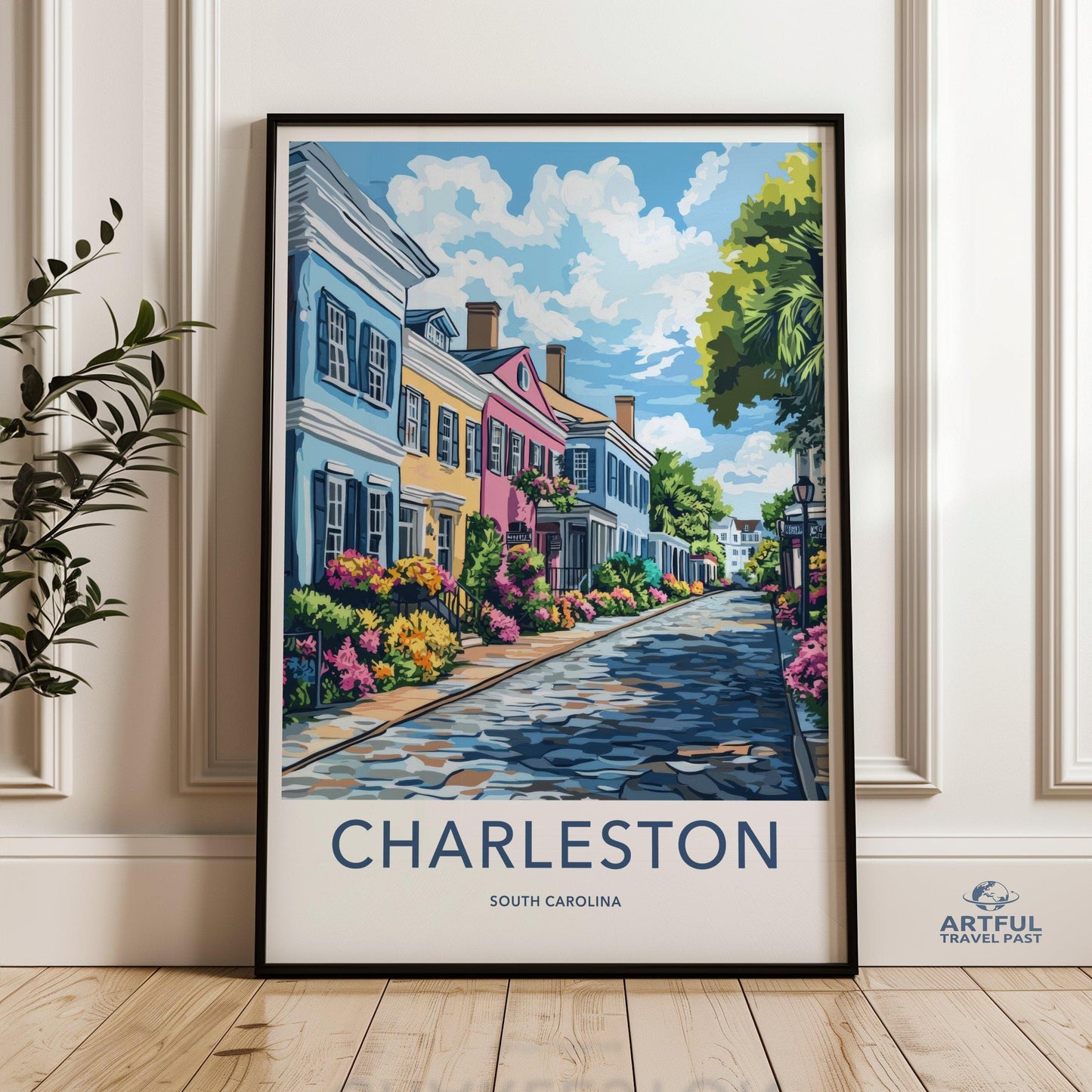 Charleston Poster | South Carolina Wall Art | America Decor