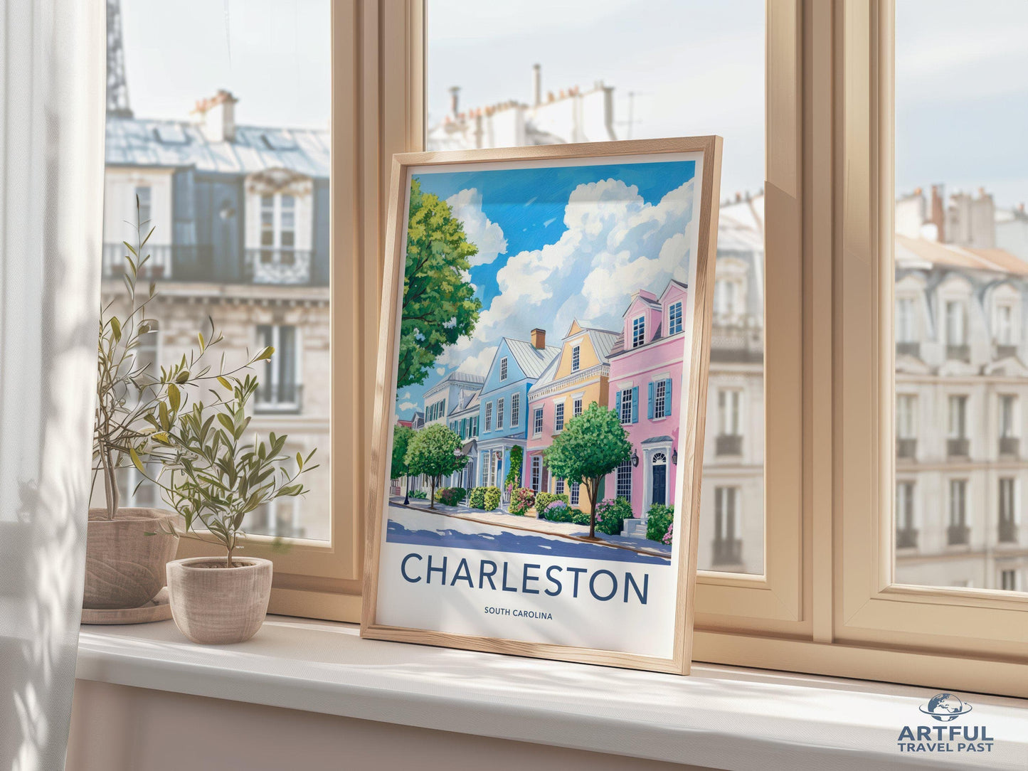Charleston Poster | South Carolina Wall Art | America Decor