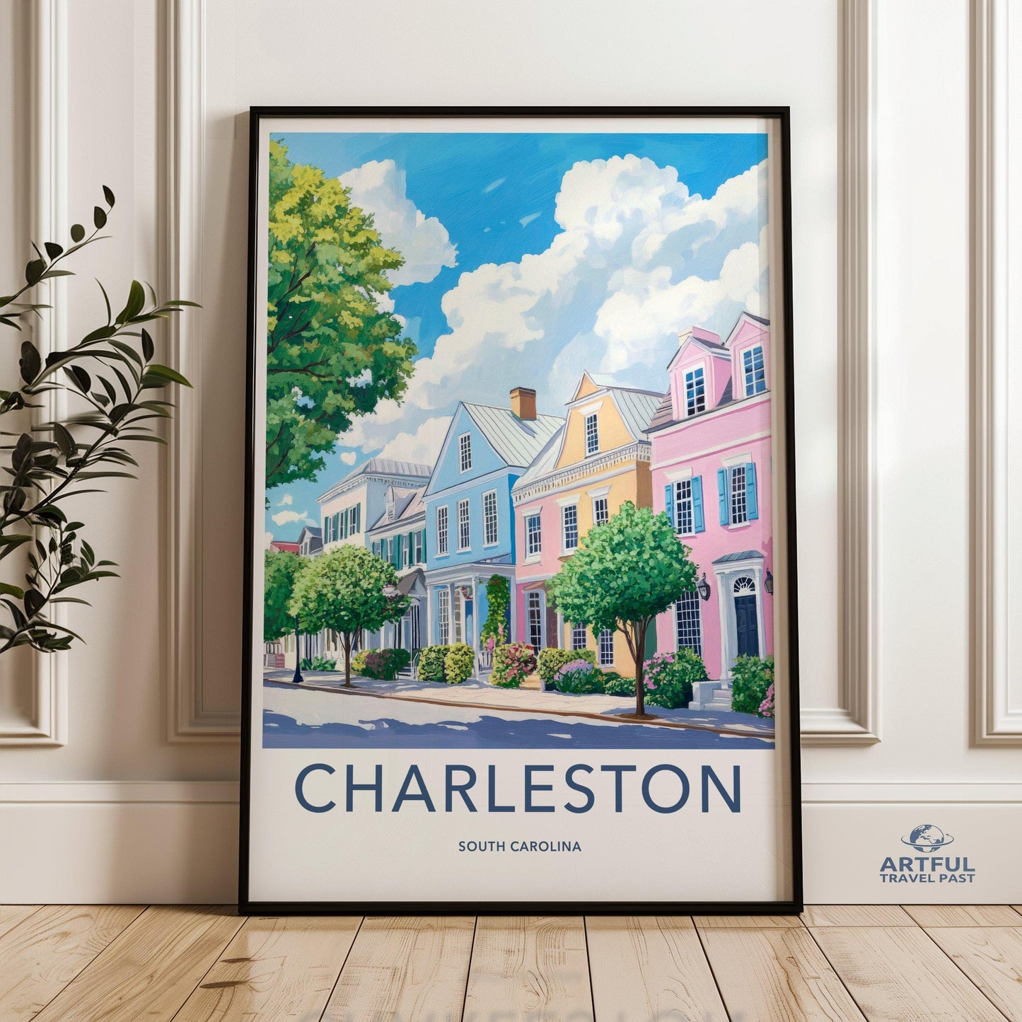 Charleston Poster | South Carolina Wall Art | America Decor