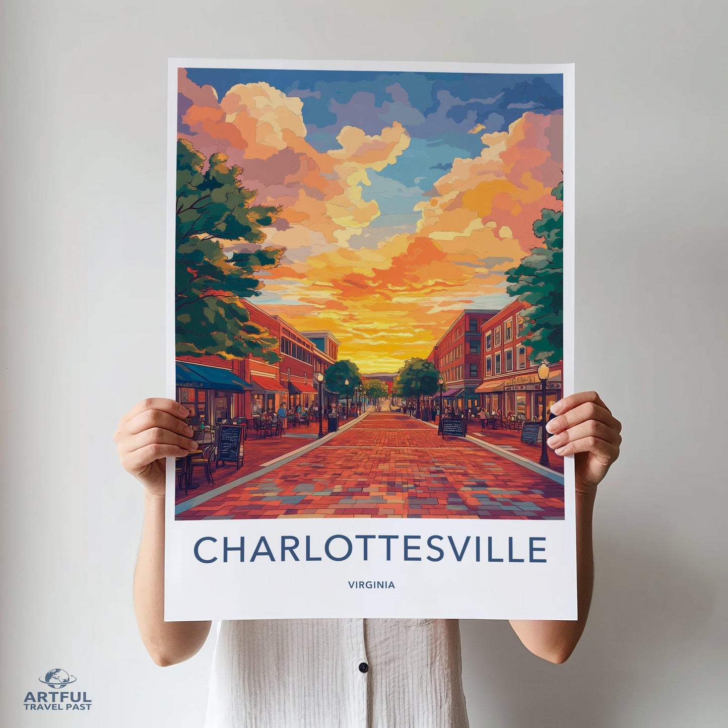 Charlottesville Poster - Virginia Wall Art