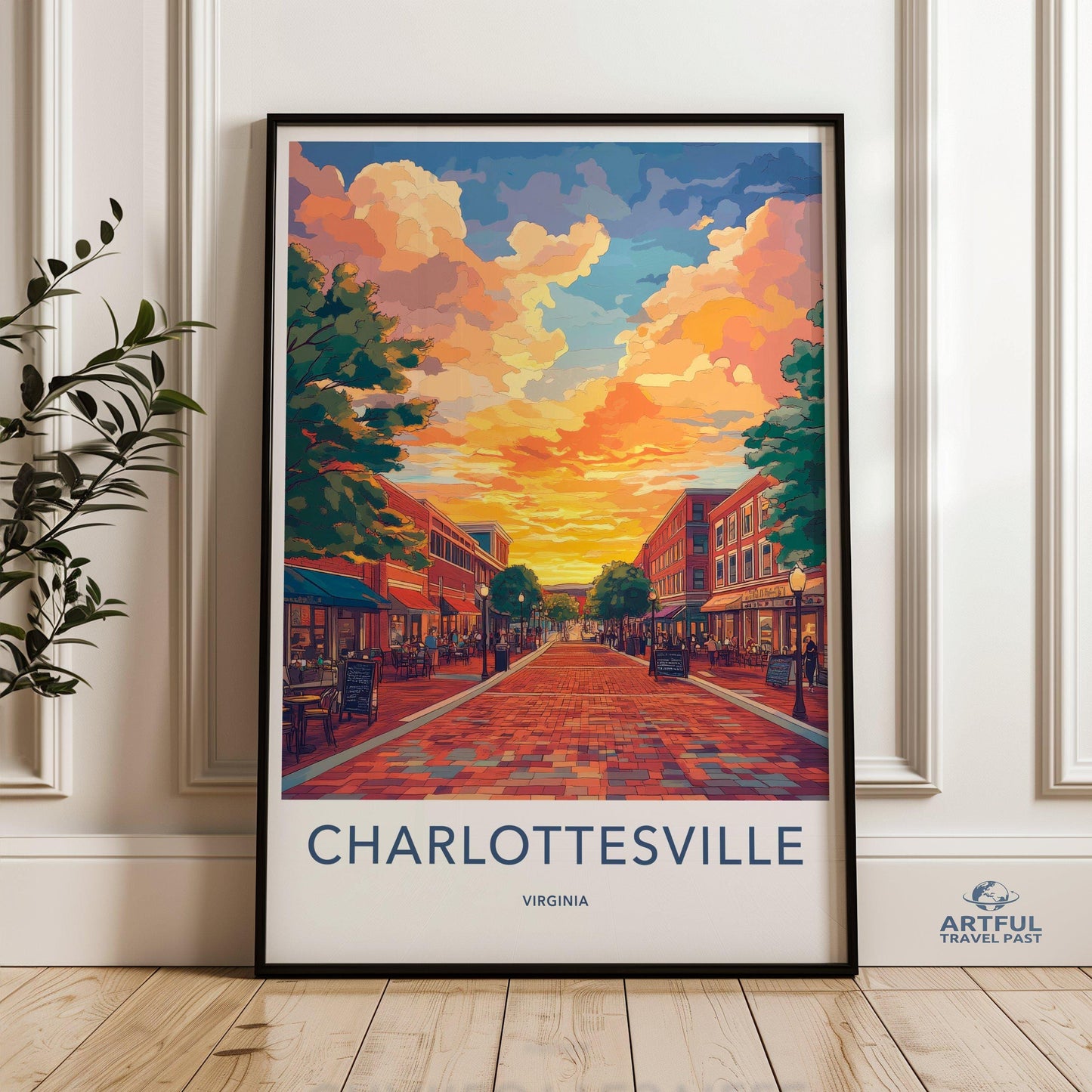 Charlottesville Poster - Virginia Wall Art