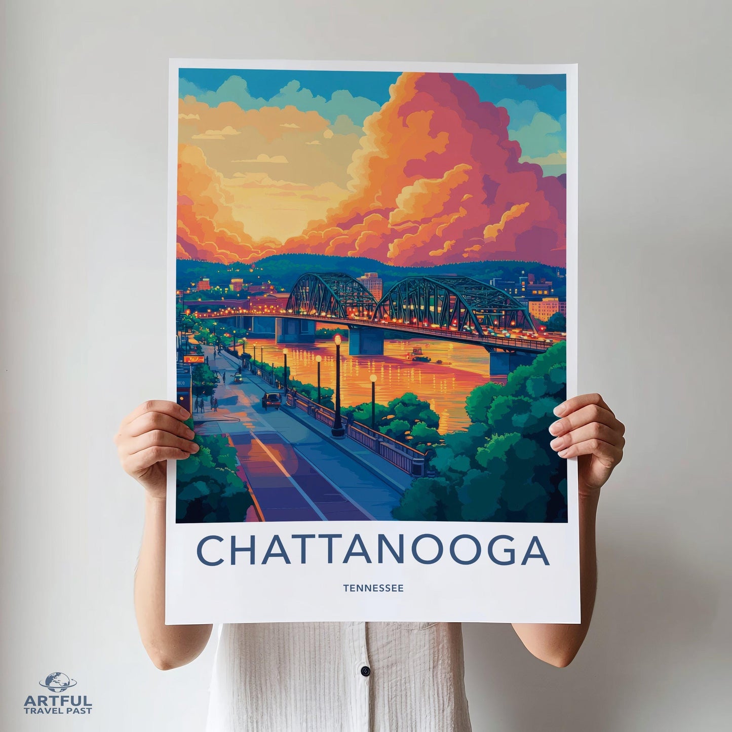 Chattanooga Poster - Tennessee Wall Art