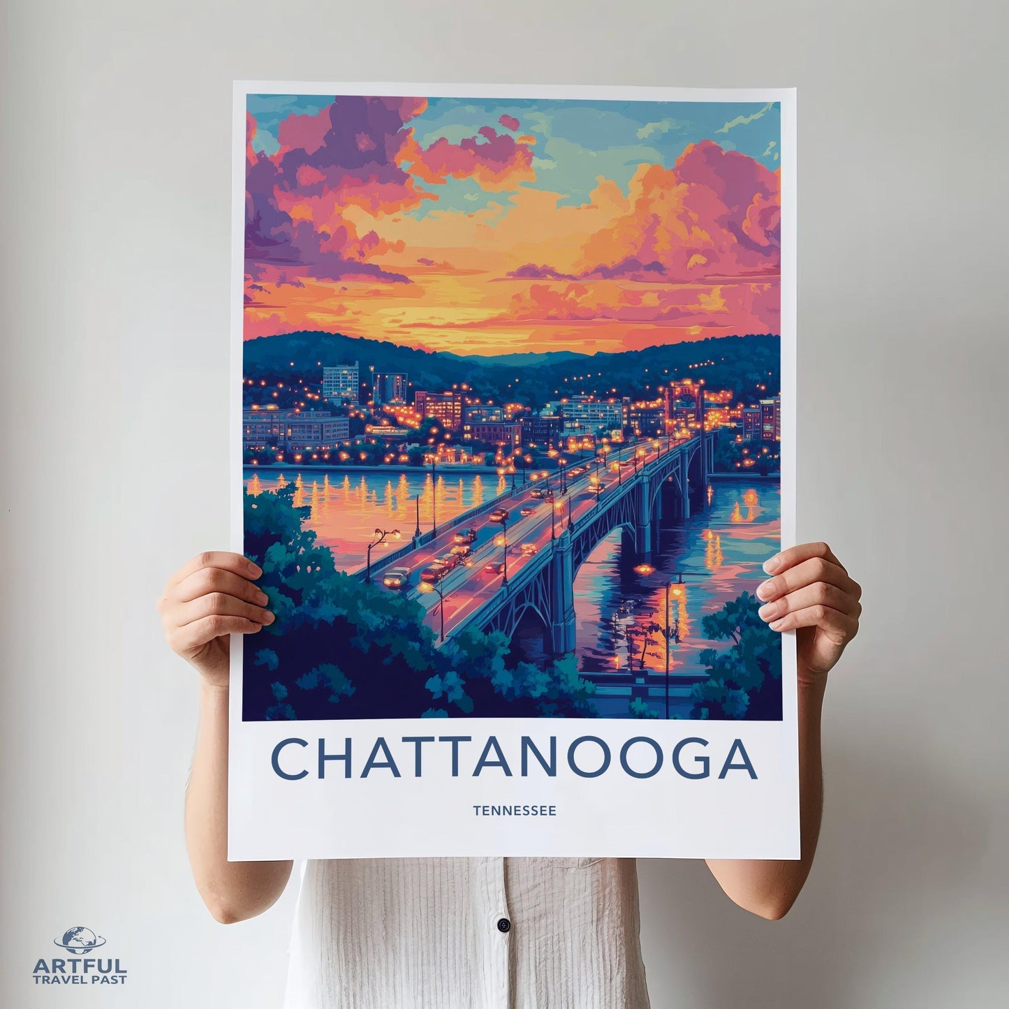 Chattanooga Poster - Tennessee Wall Art