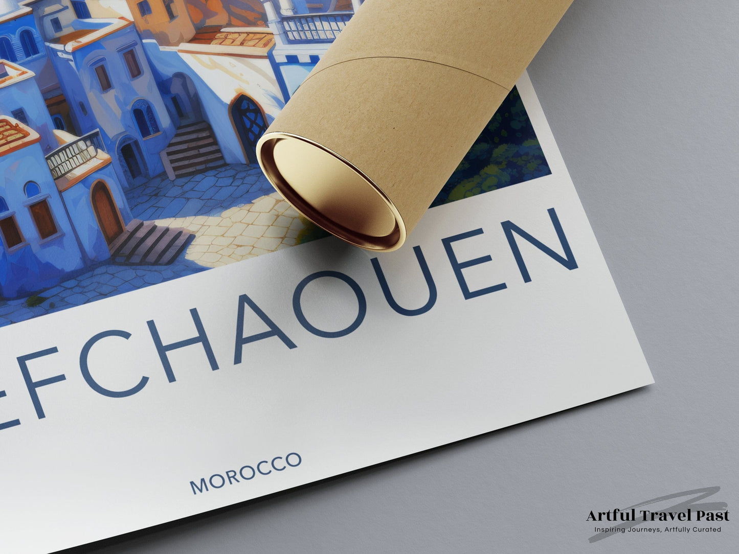 Chefchaouen Poster - Morocco Wall Art