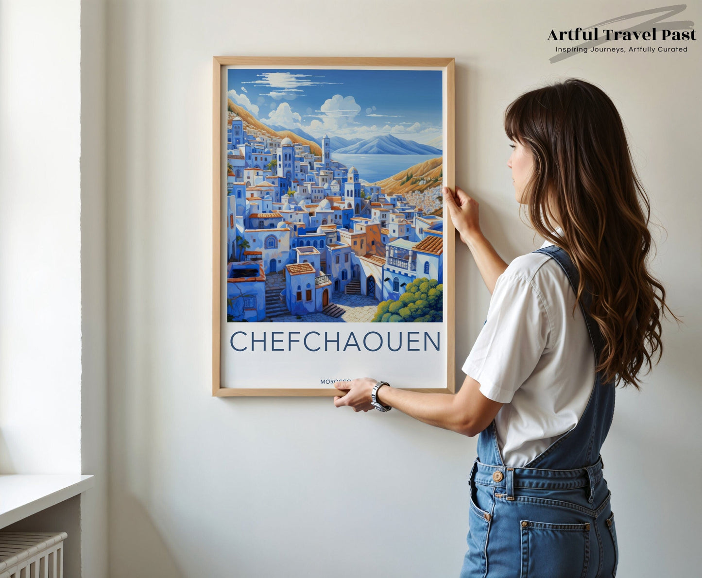 Chefchaouen Poster - Morocco Wall Art