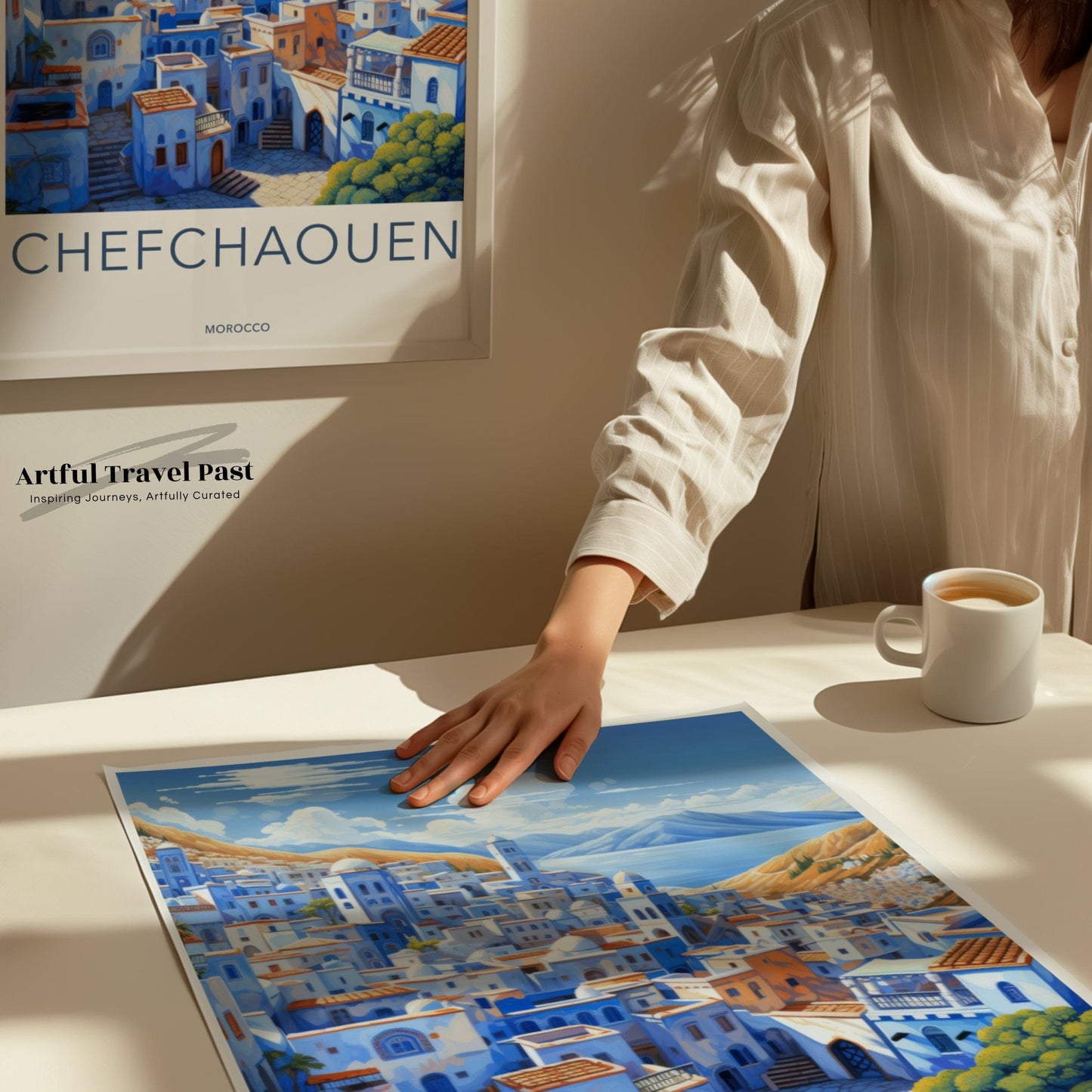 Chefchaouen Poster - Morocco Wall Art