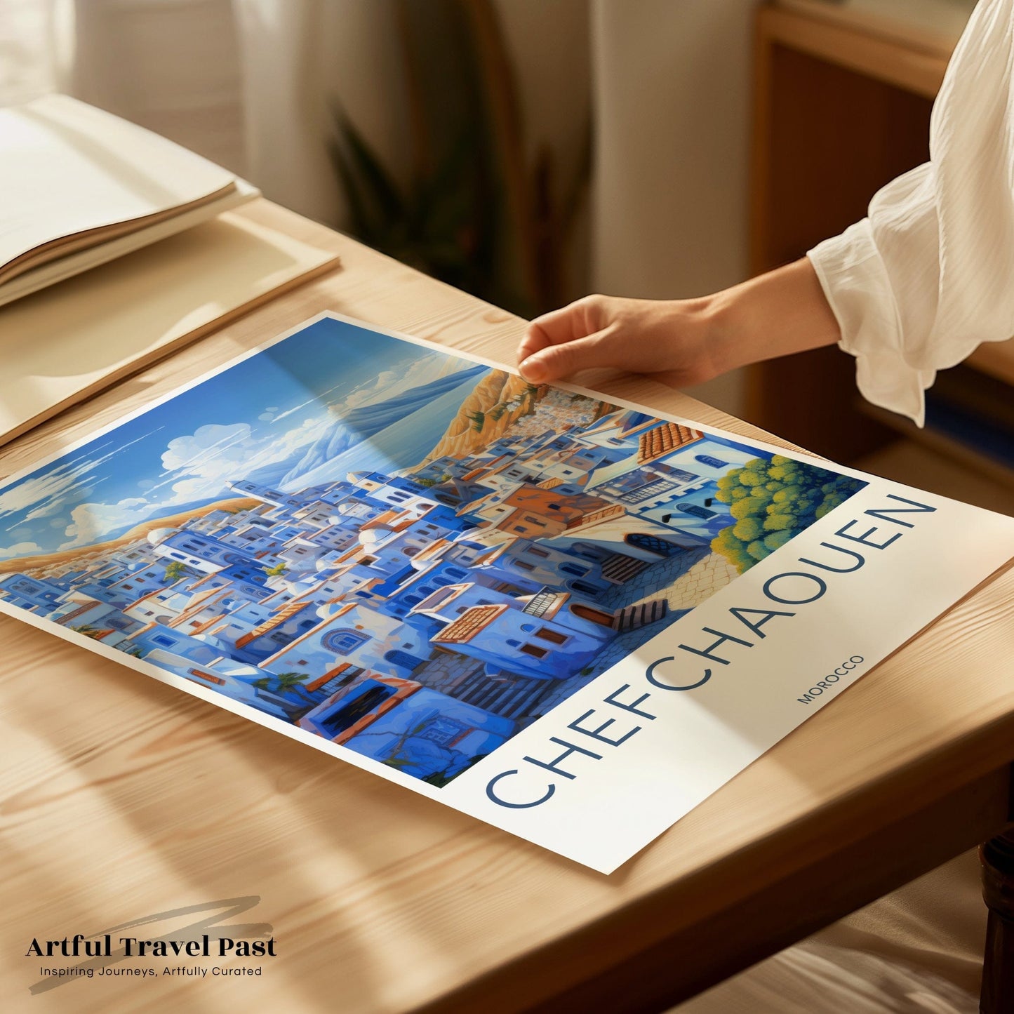Chefchaouen Poster - Morocco Wall Art