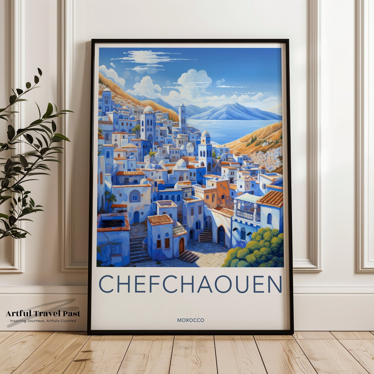 Chefchaouen Poster - Morocco Wall Art