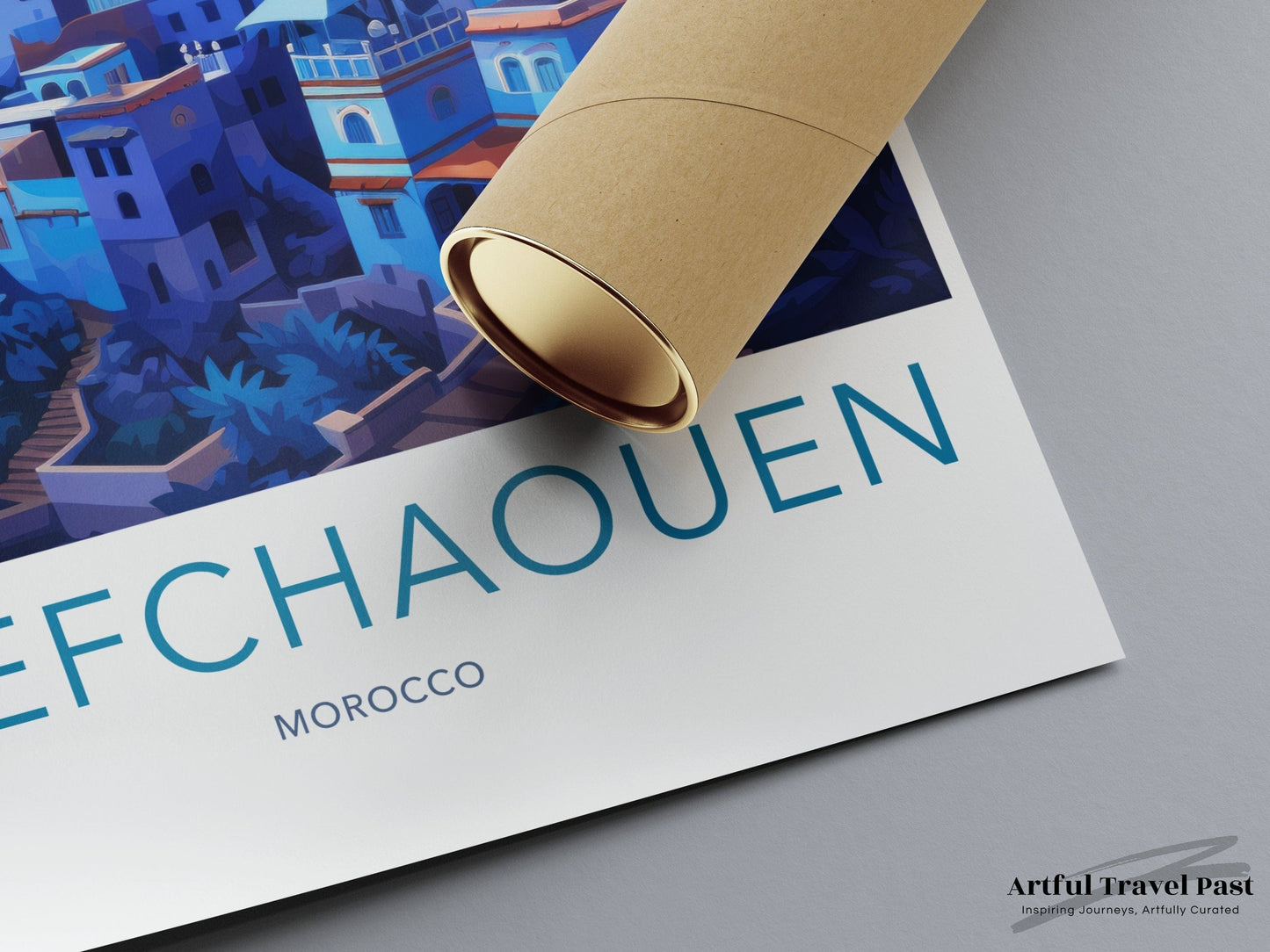 Chefchaouen Poster | Morocco Wall Art | Africa Decor