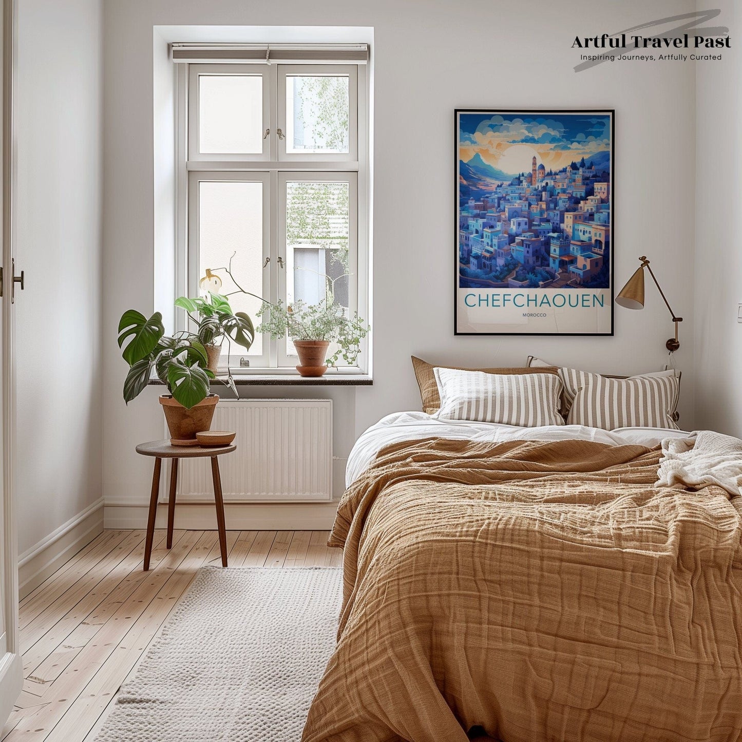 Chefchaouen Poster | Morocco Wall Art | Africa Decor