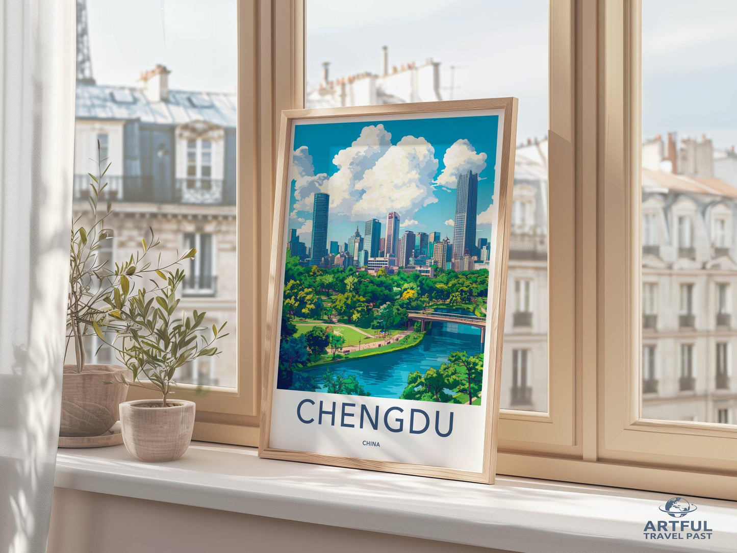 Chengdu Poster | China Wall Art | Asia Decor