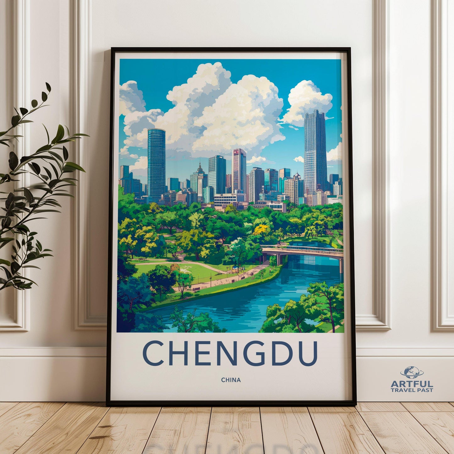Chengdu Poster | China Wall Art | Asia Decor