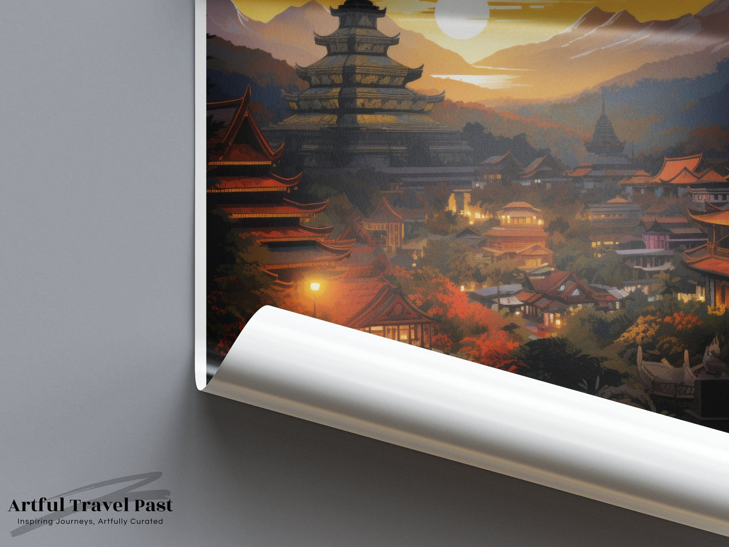 Chiang Mai Poster | Thailand Wall Art | Asia Decor