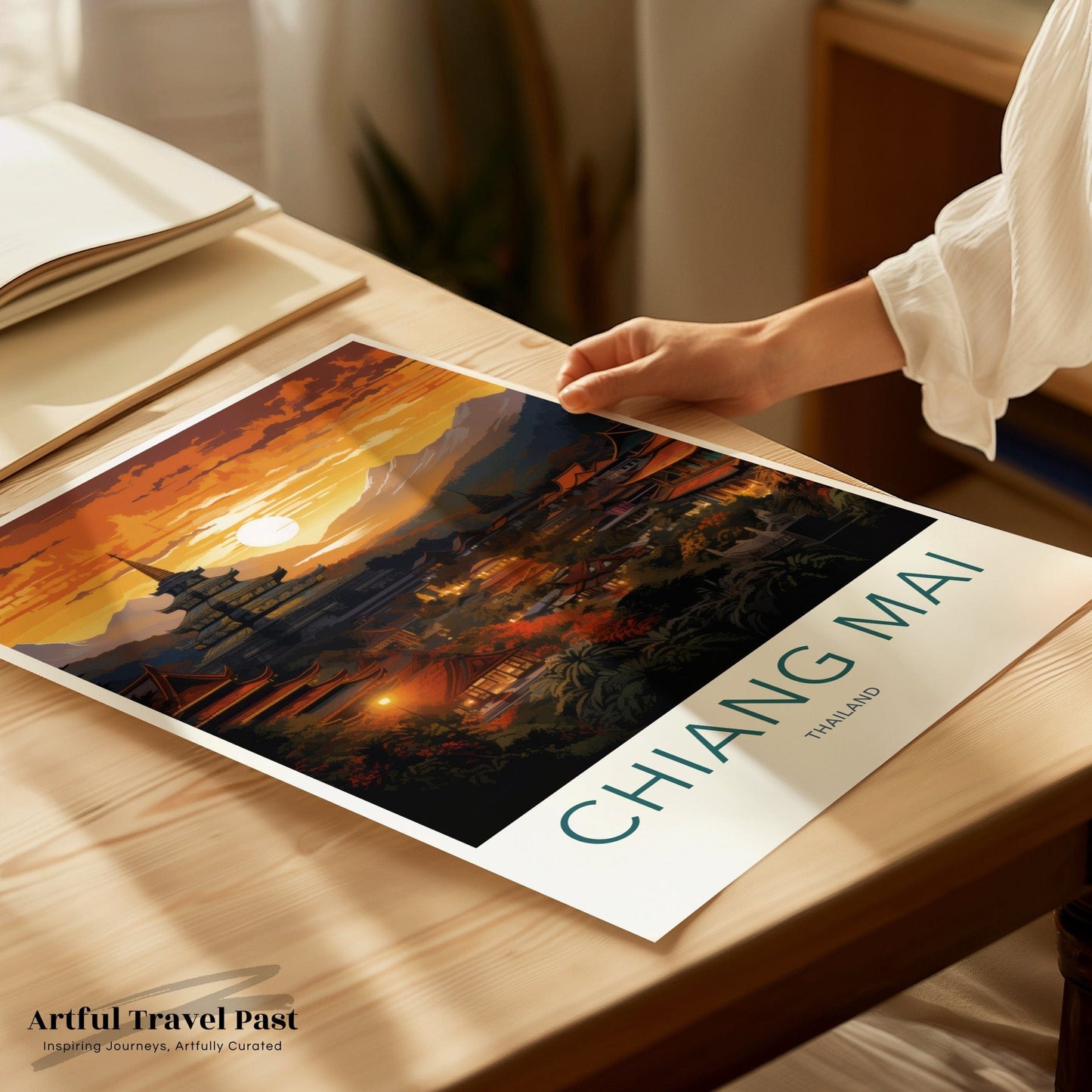 Chiang Mai Poster | Thailand Wall Art | Asia Decor
