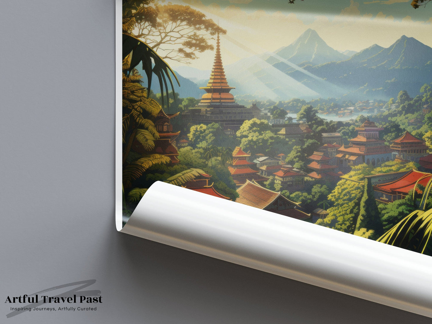 Chiang Mai Poster | Thailand Wall Art | Asia Decor