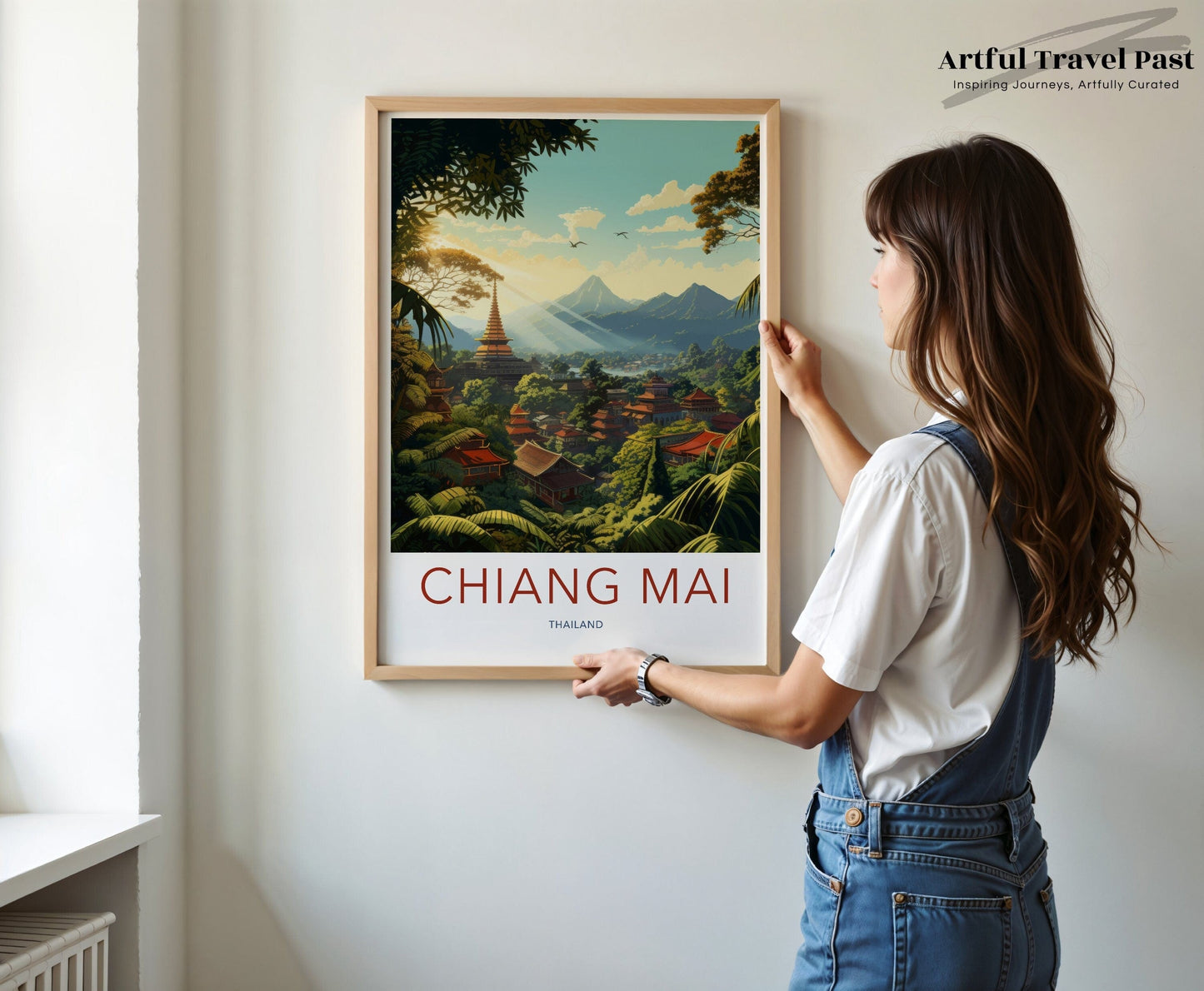 Chiang Mai Poster | Thailand Wall Art | Asia Decor