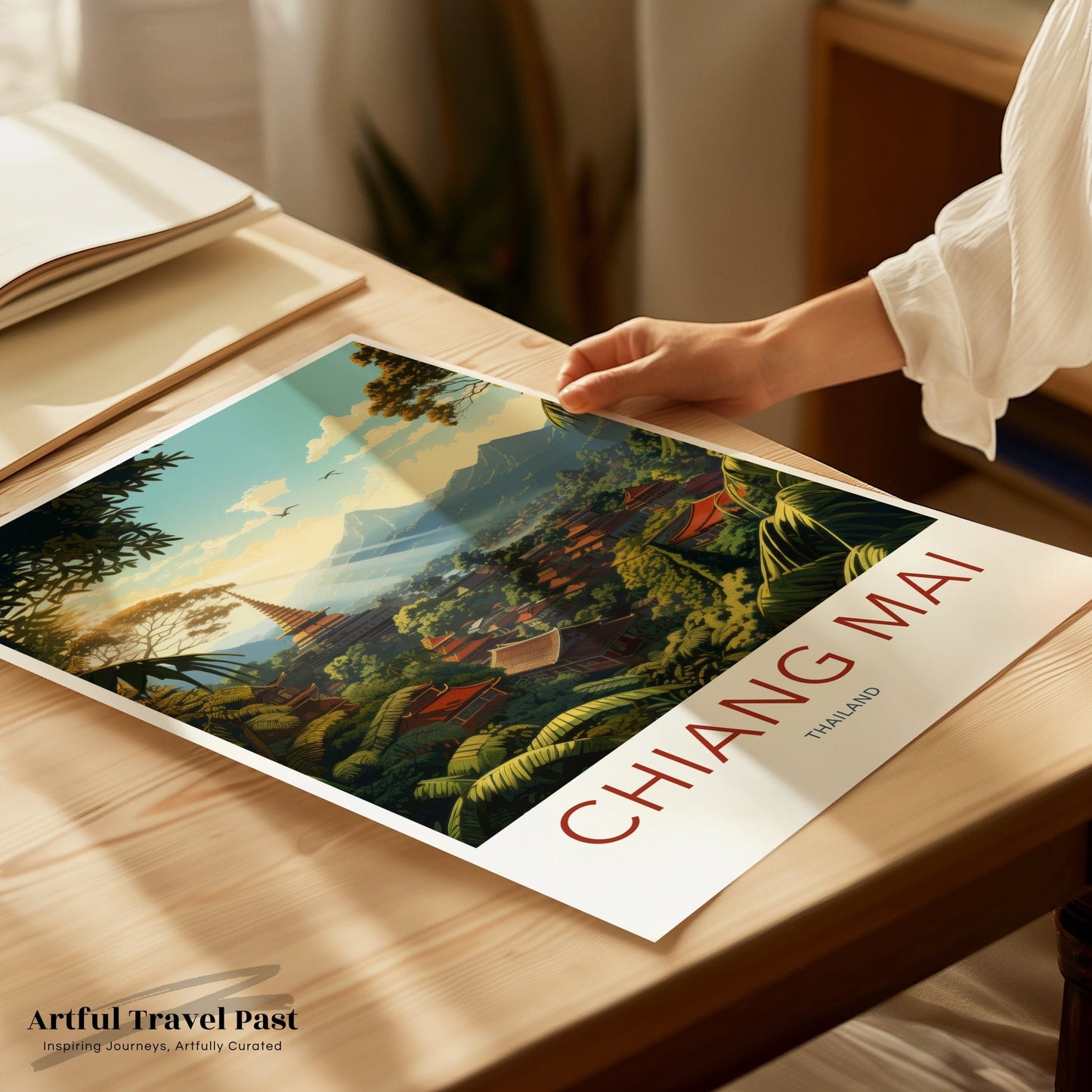 Chiang Mai Poster | Thailand Wall Art | Asia Decor