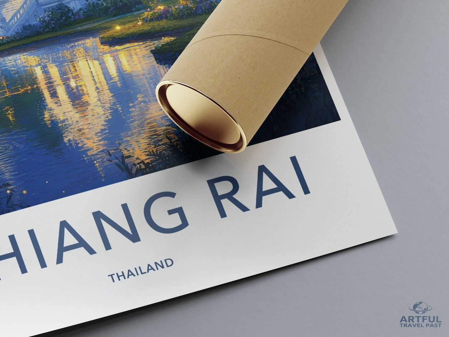 Chiang Rai Temple Poster | Thailand Wall Art | Asia Decor