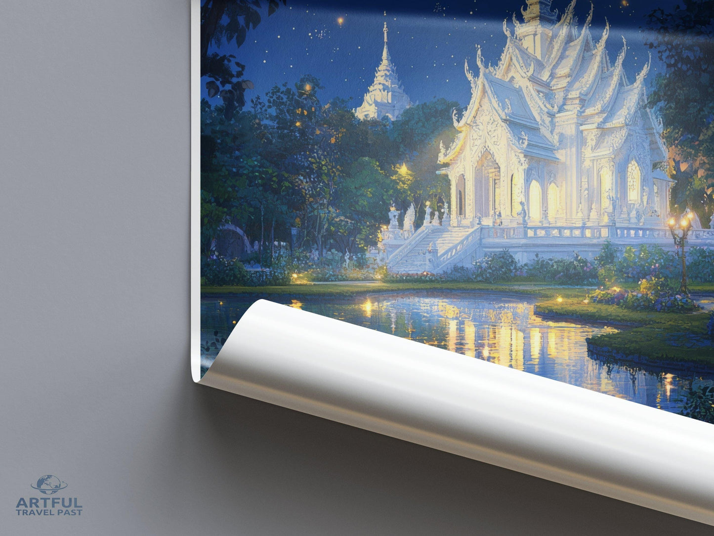 Chiang Rai Temple Poster | Thailand Wall Art | Asia Decor