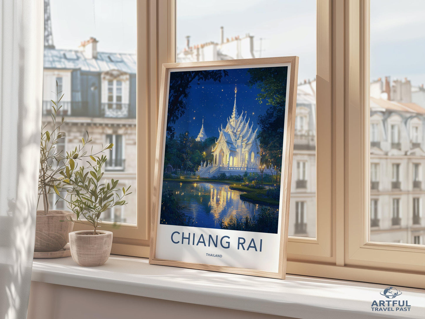 Chiang Rai Temple Poster | Thailand Wall Art | Asia Decor