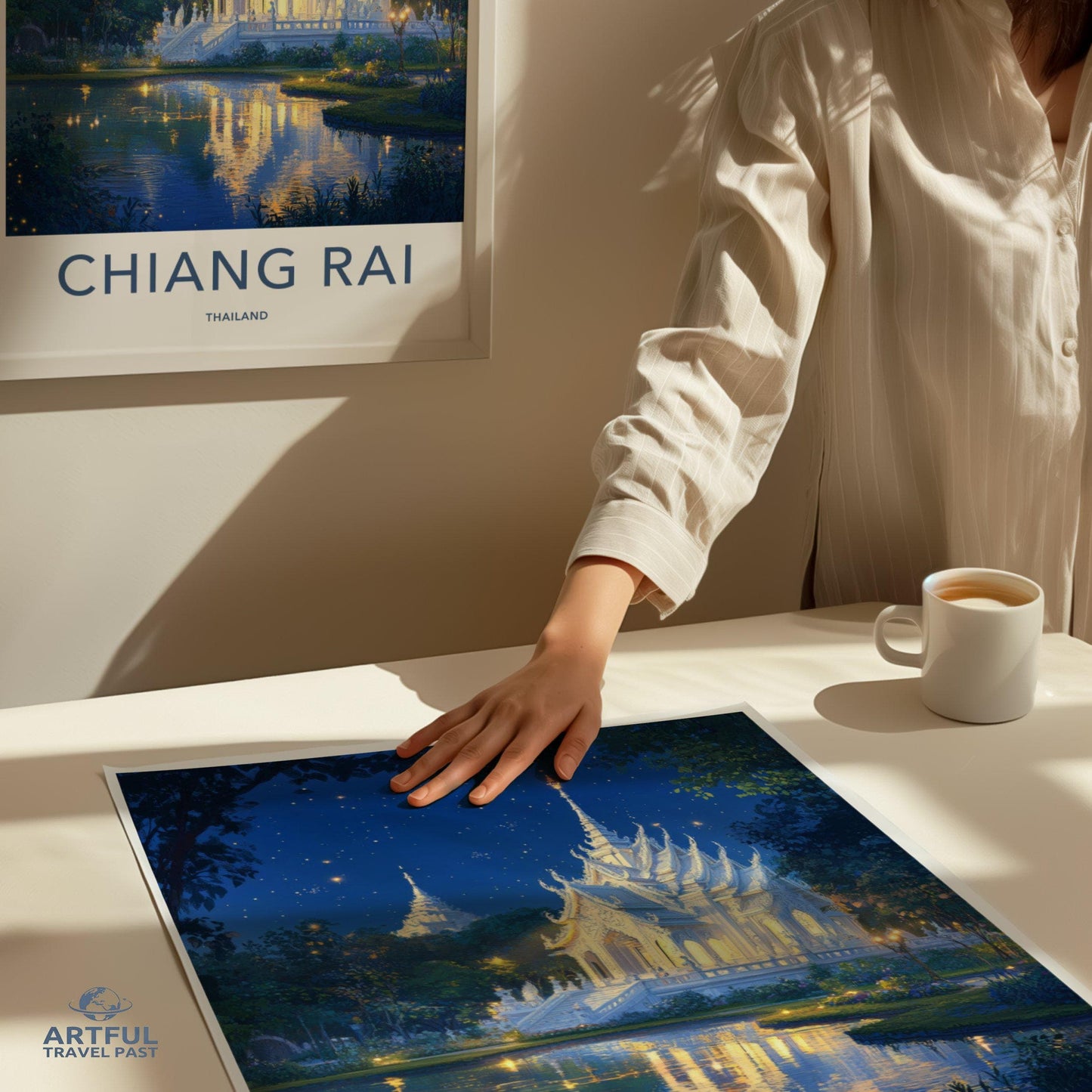 Chiang Rai Temple Poster | Thailand Wall Art | Asia Decor